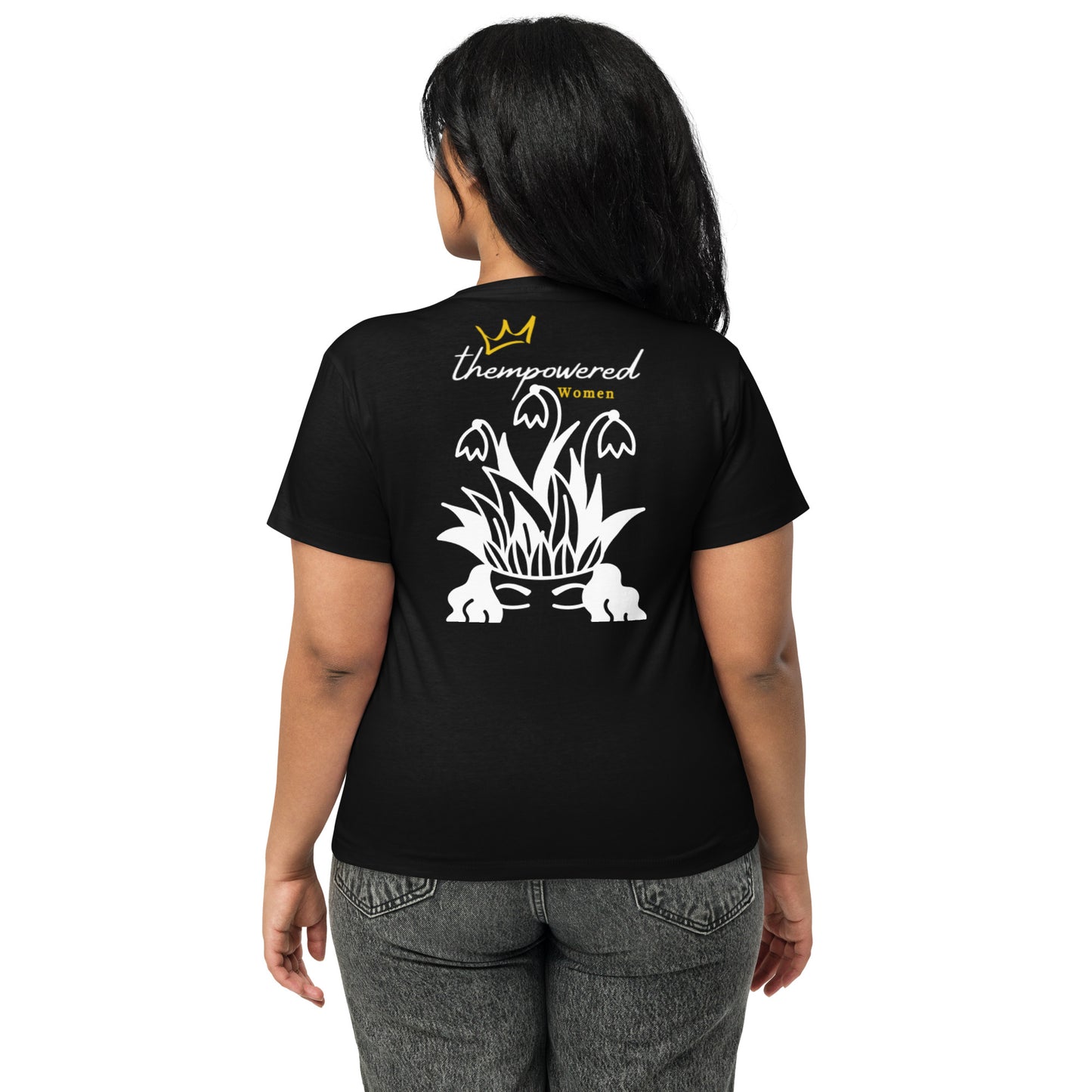 "GROWING AND GLOWING" Women’s High-waisted T-shirt