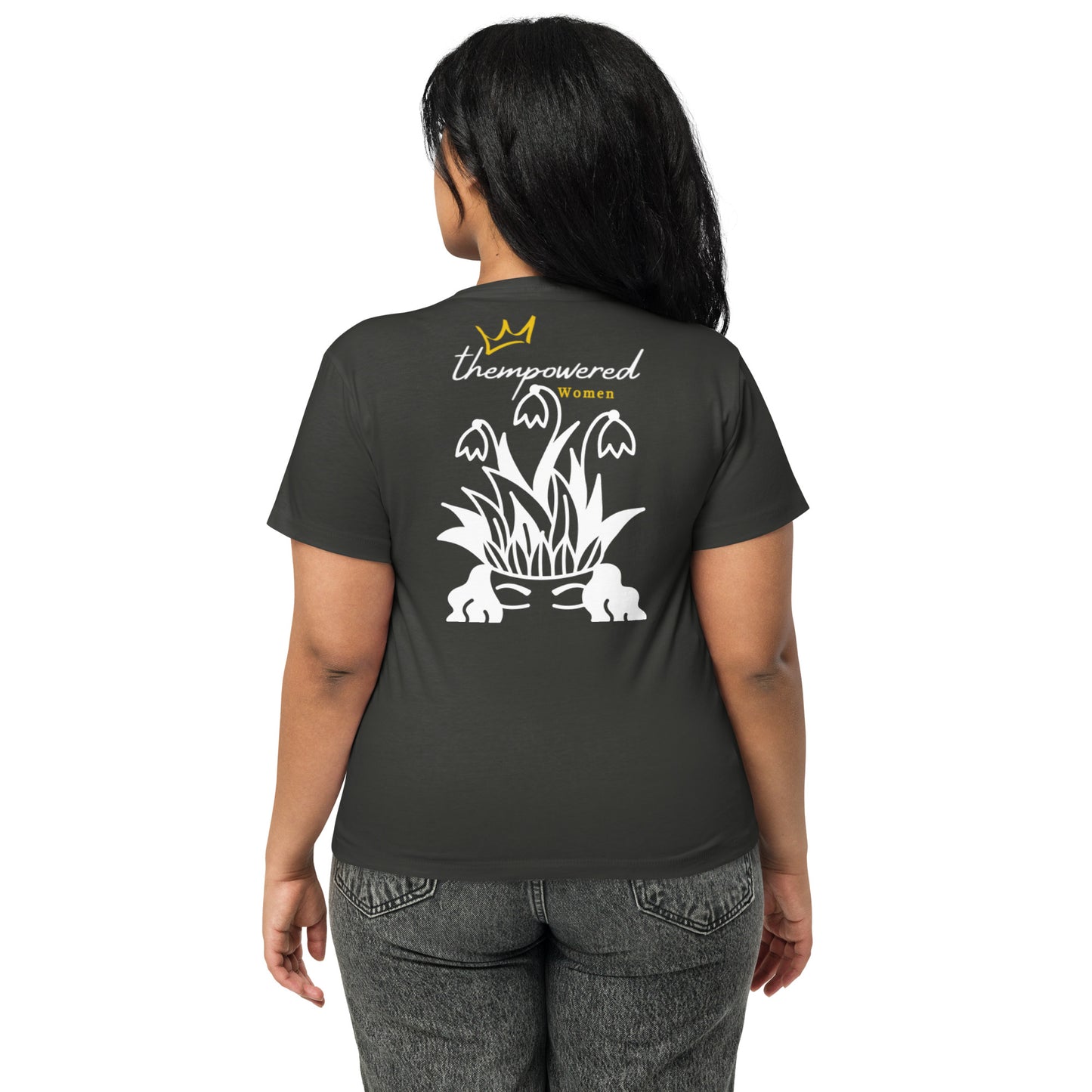 "GROWING AND GLOWING" Women’s High-waisted T-shirt