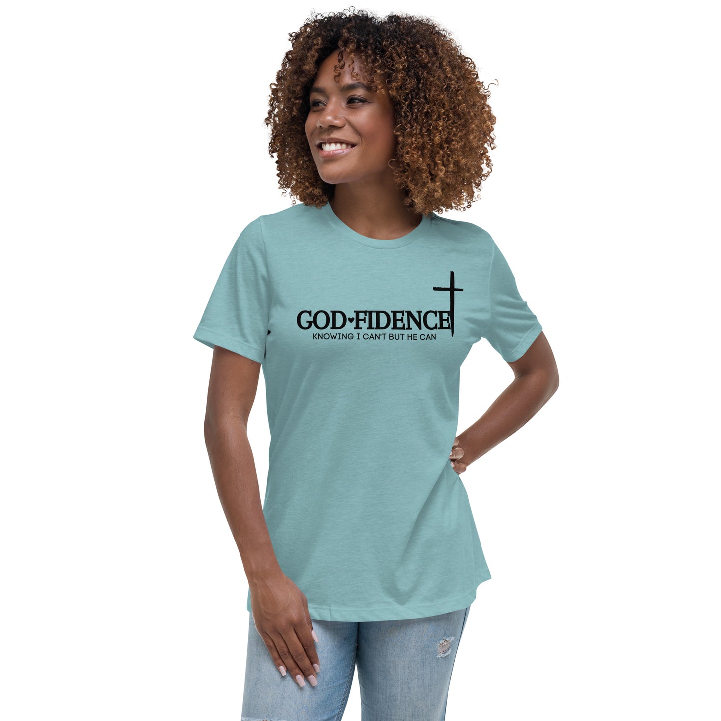 "GODFIDENCE" Women's Relaxed T-Shirt