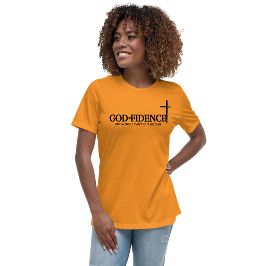 "GODFIDENCE" Women's Relaxed T-Shirt