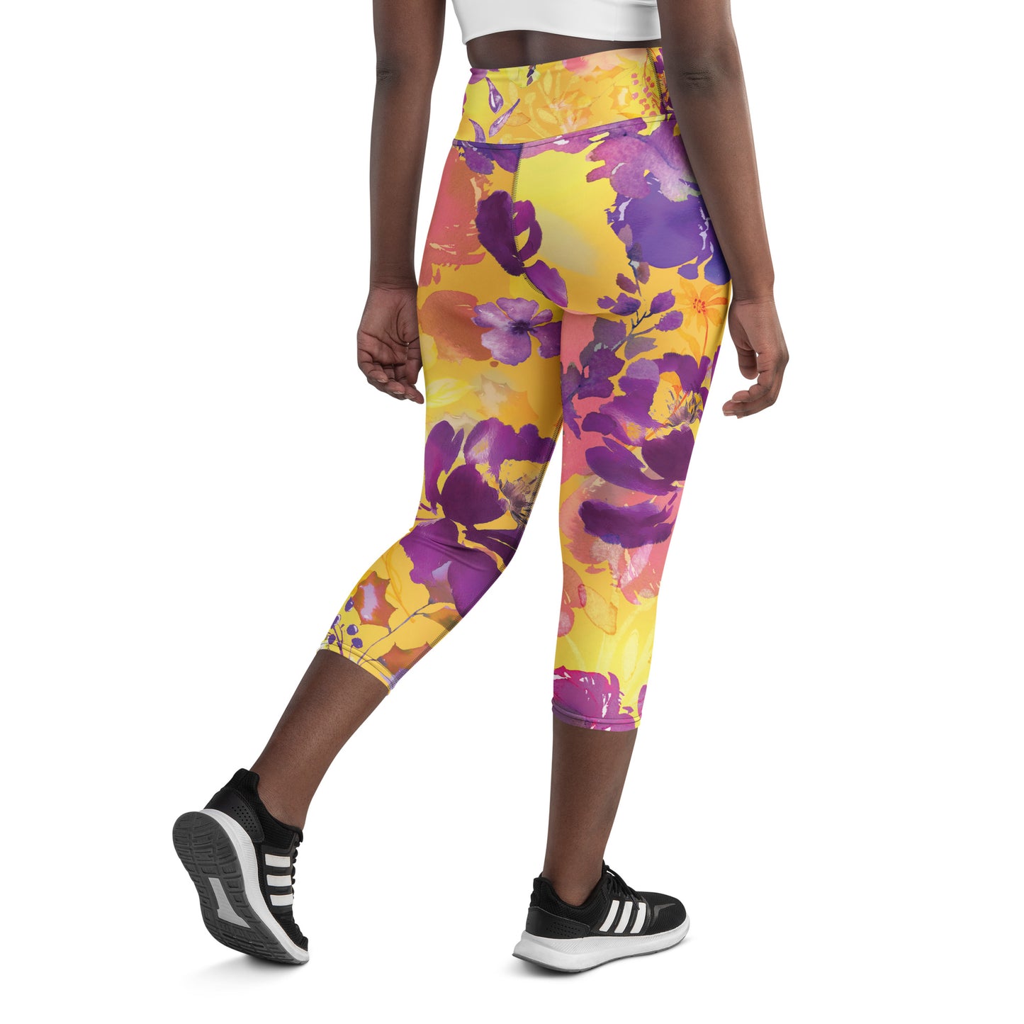 "Bloom" Yoga Capri Leggings