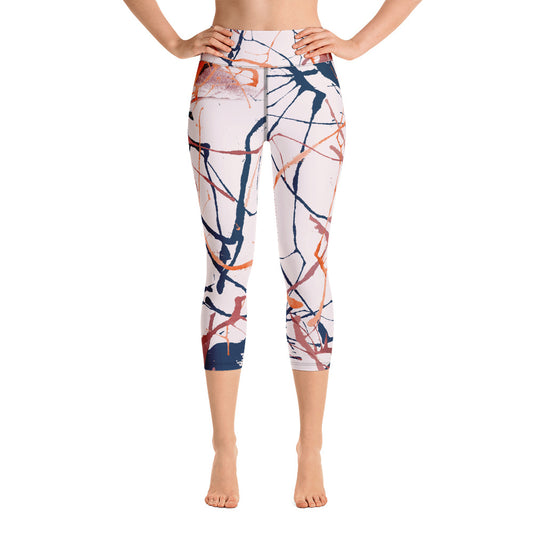 "Splash" Yoga Capri Leggings