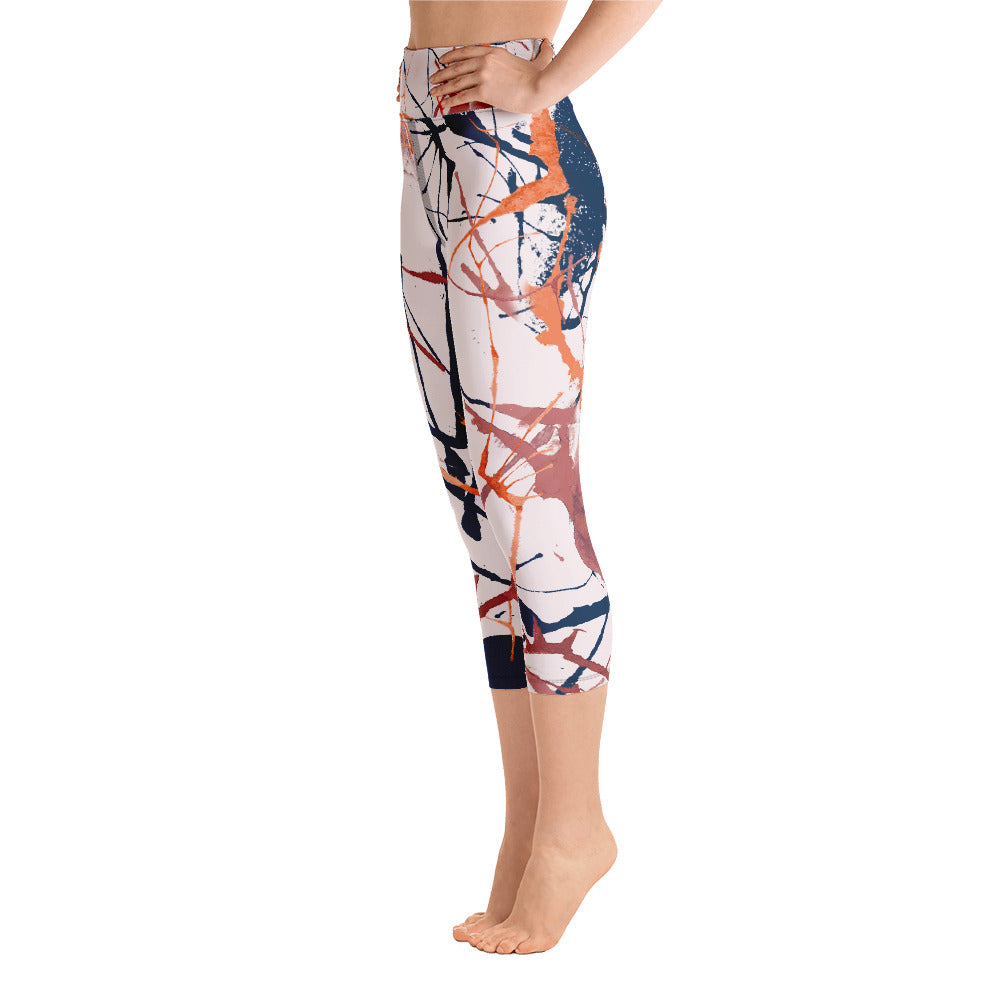 "Splash" Yoga Capri Leggings