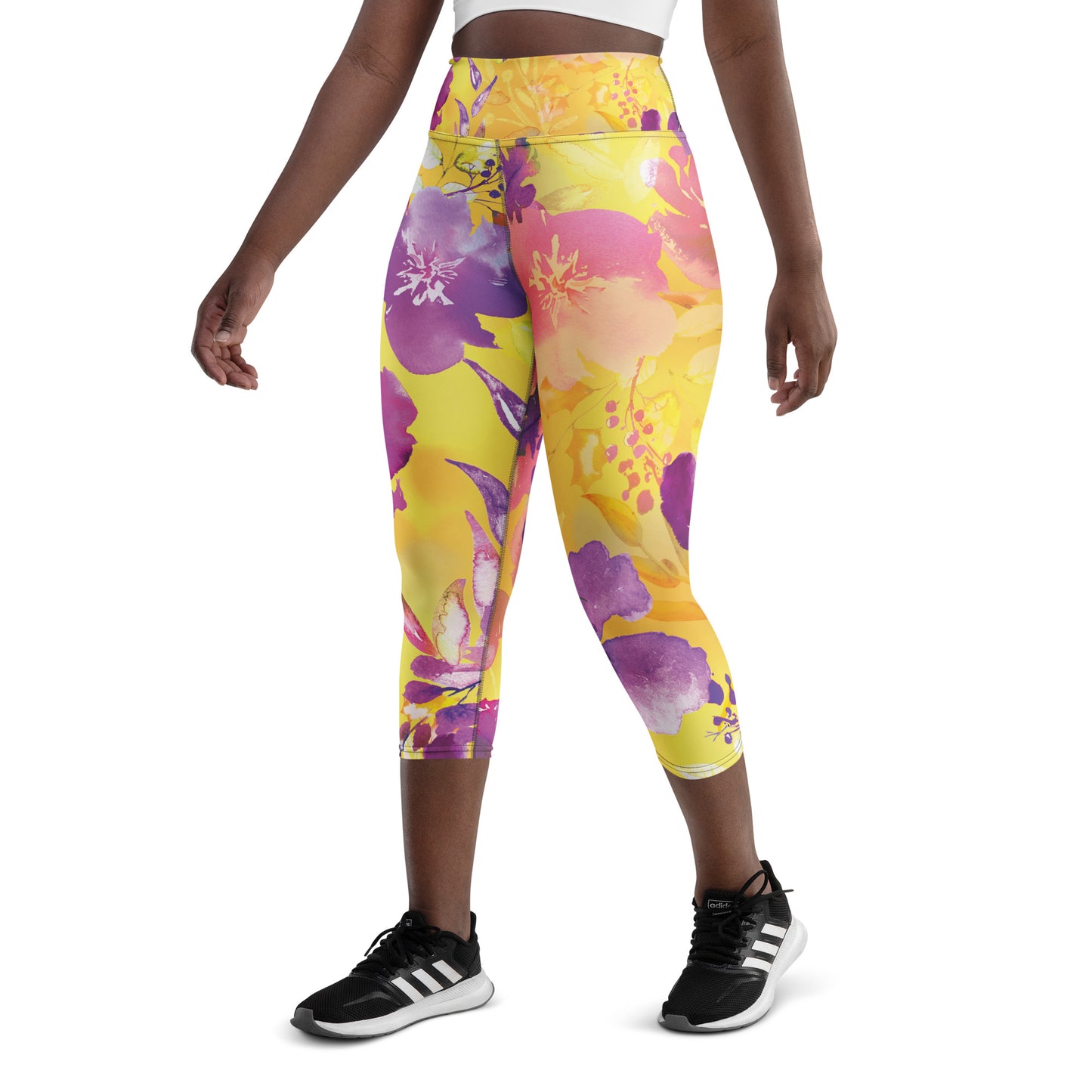 "Bloom" Yoga Capri Leggings