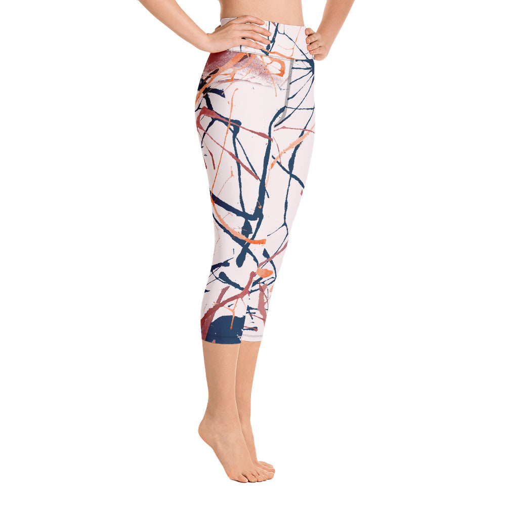 "Splash" Yoga Capri Leggings