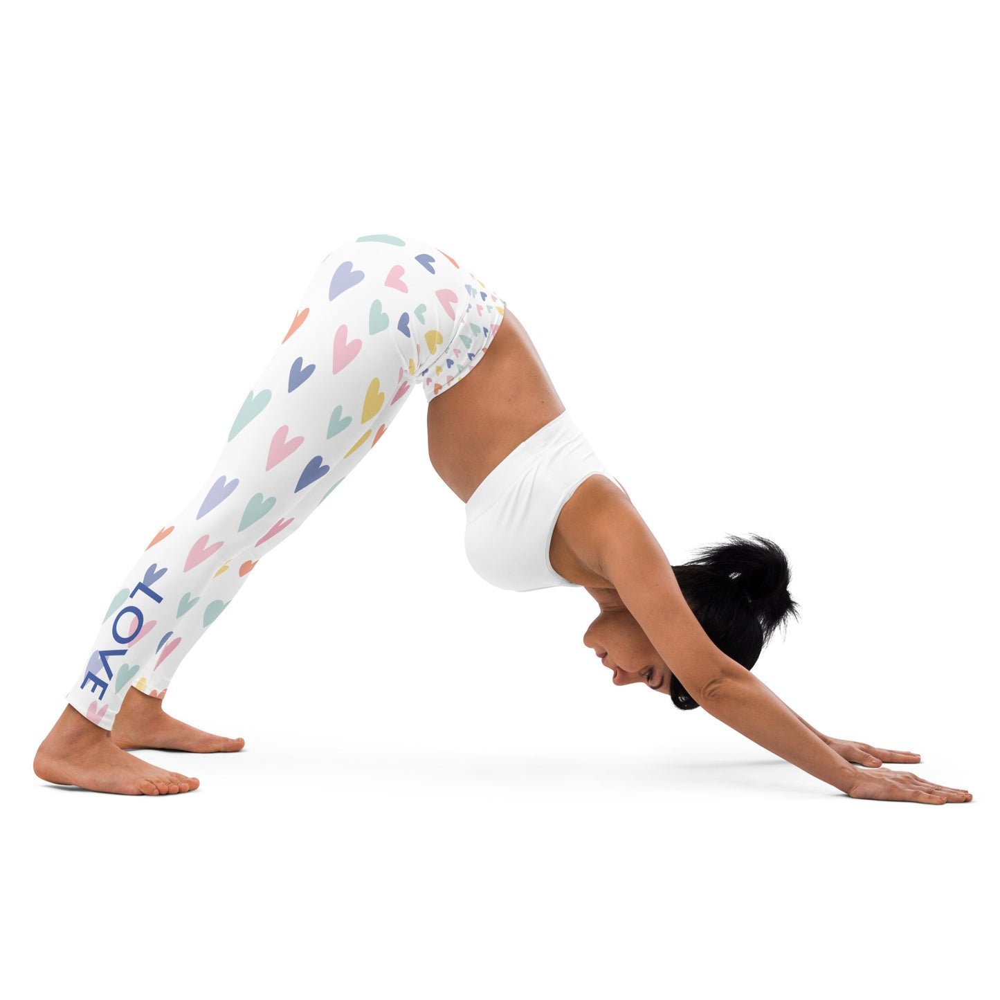 "LOVE Colored Heart" Yoga Leggings