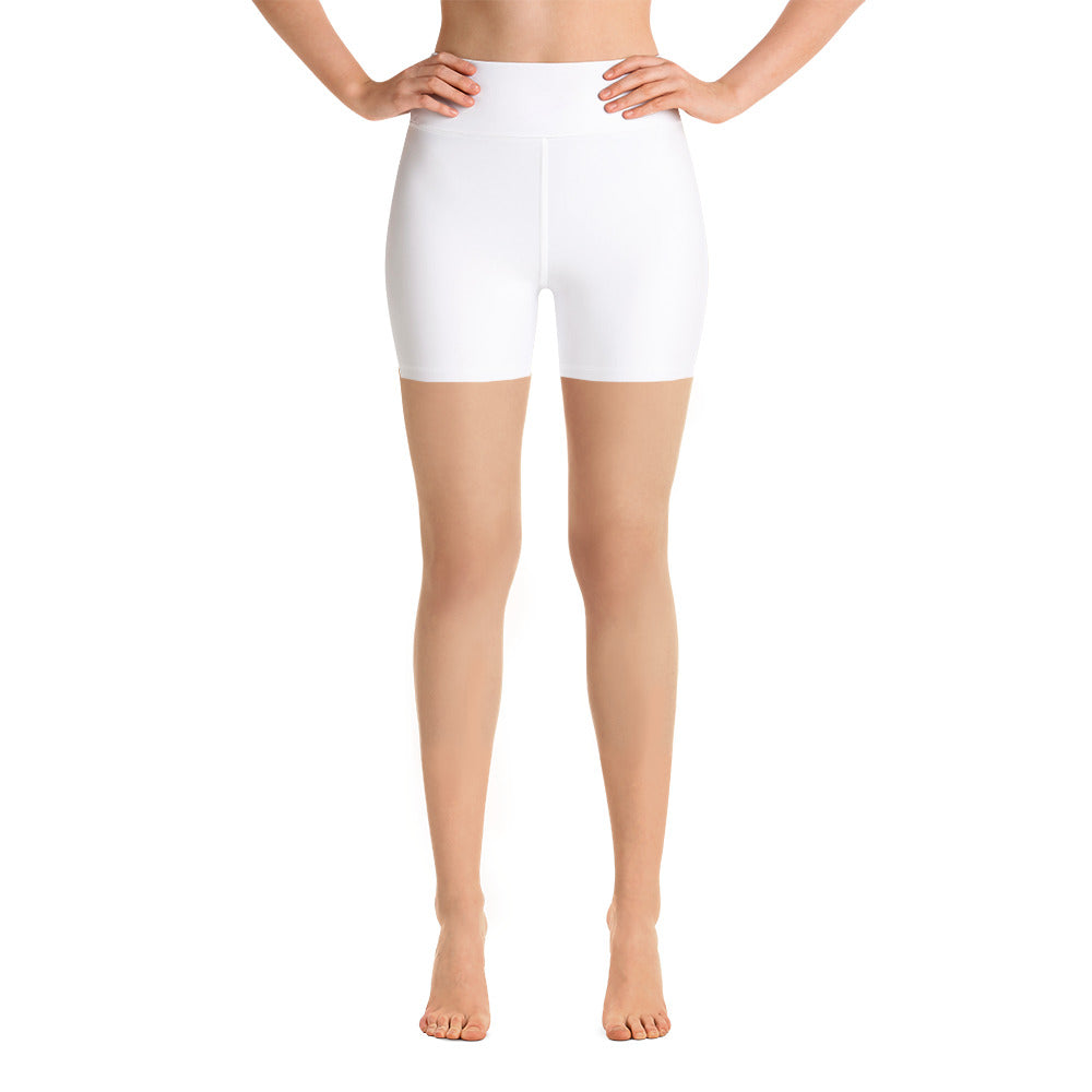 Plain White Yoga Shorts