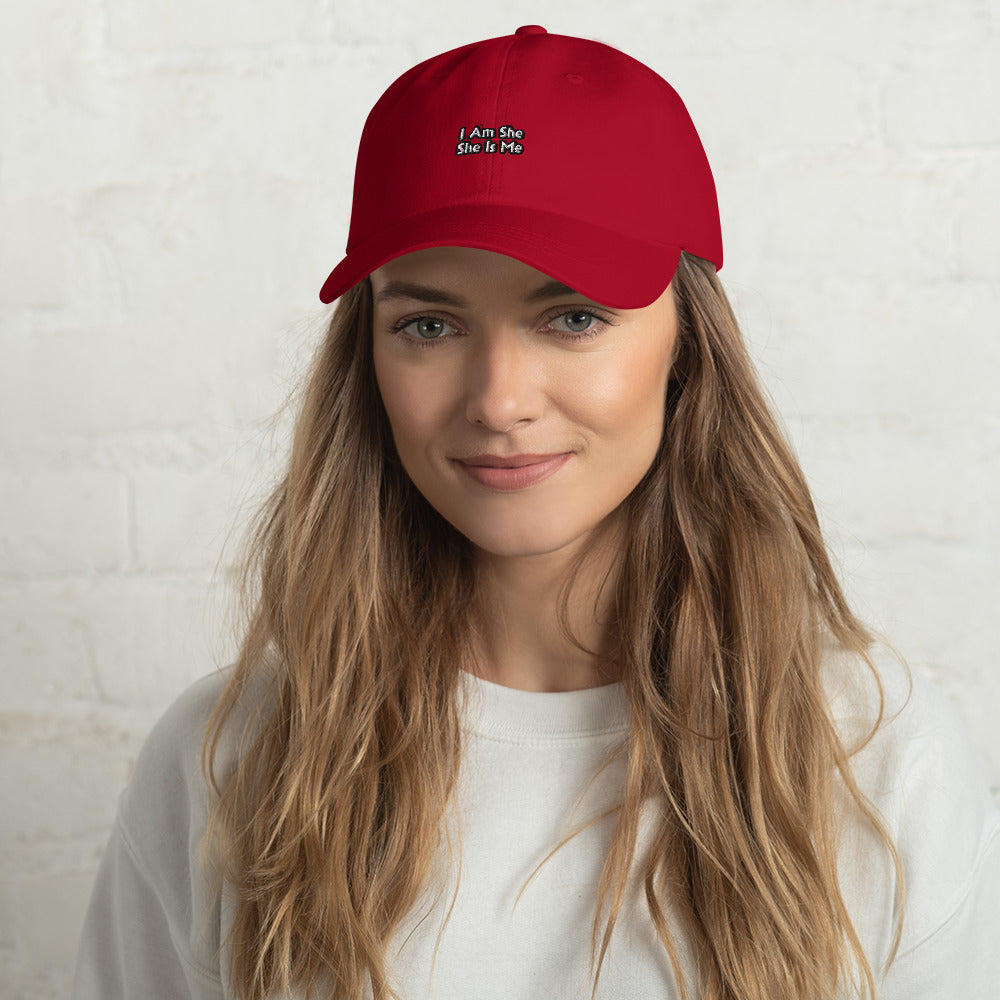 "I Am She She Is Me" Dad hat