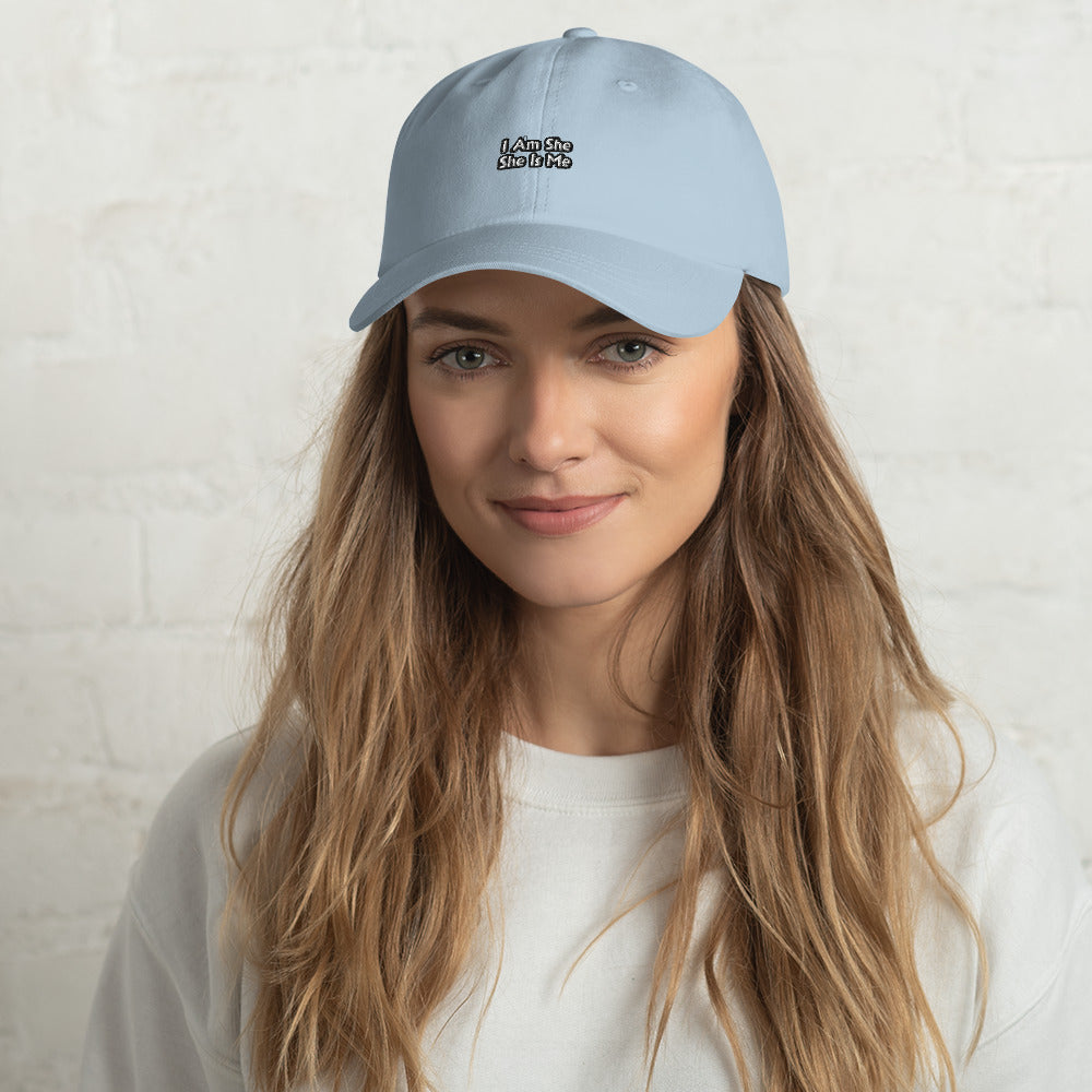 "I Am She She Is Me" Dad hat