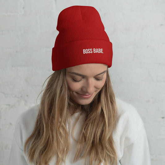 "BOSS BABE" Cuffed Beanie