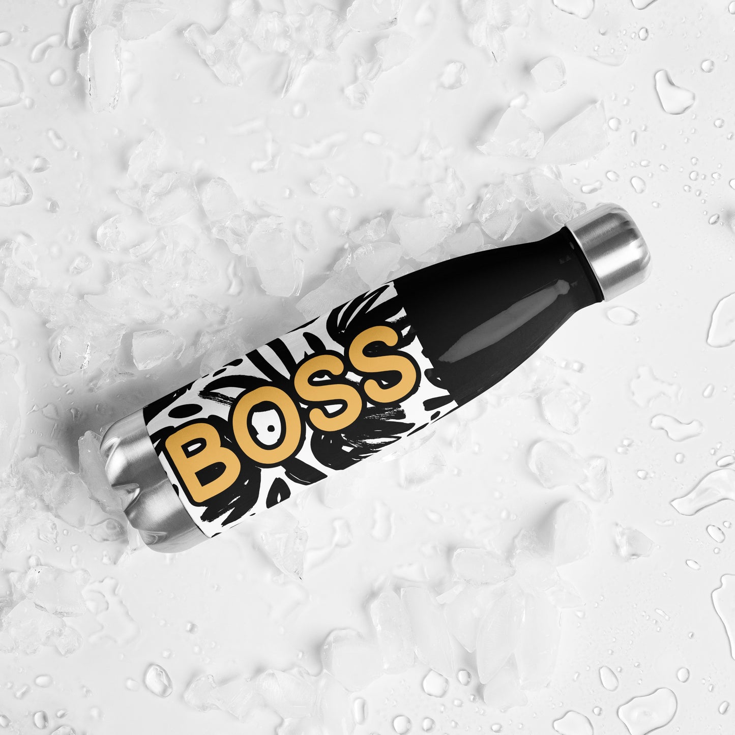 "BOSS" Stainless Steel Water Bottle