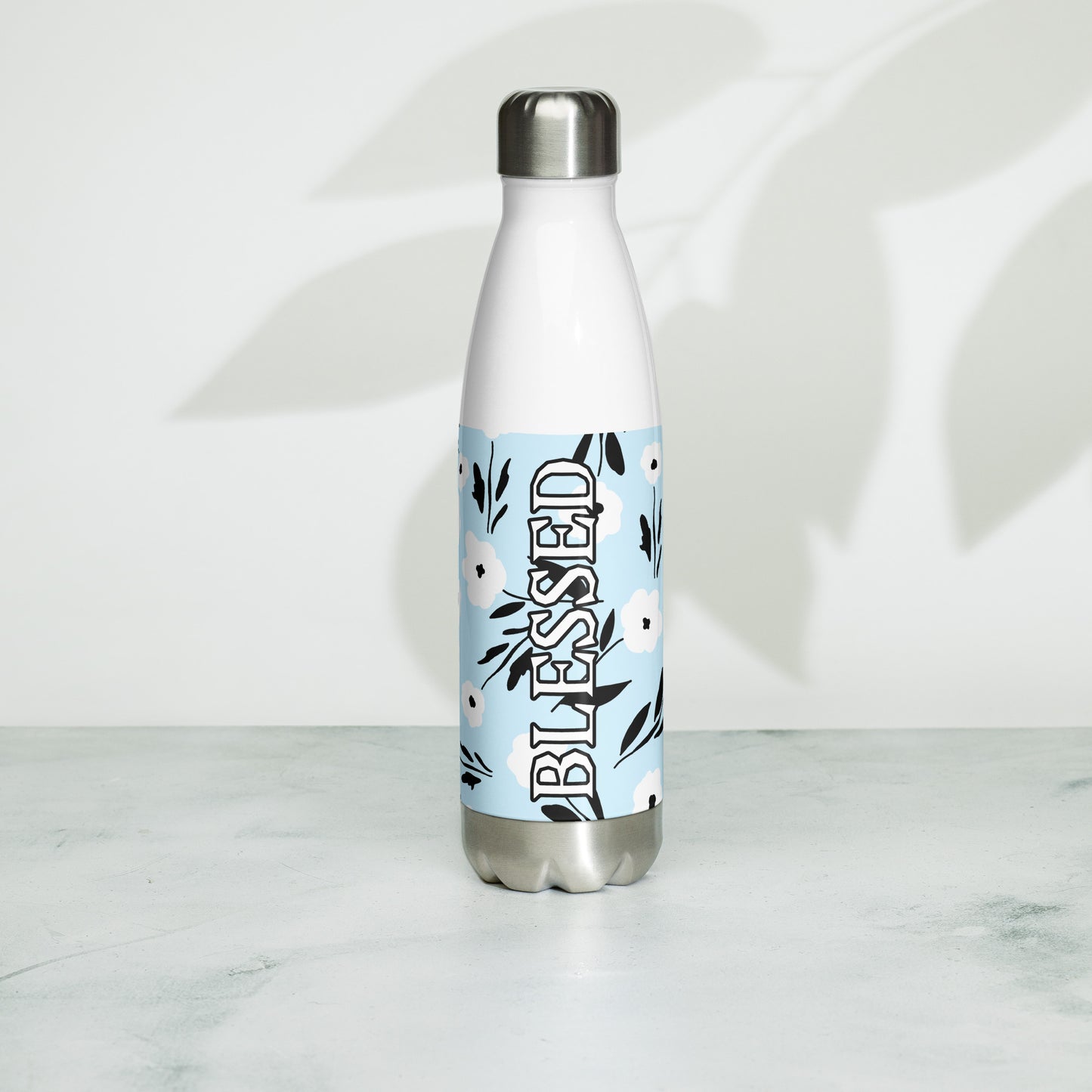 "Blessed" Stainless Steel Water Bottle