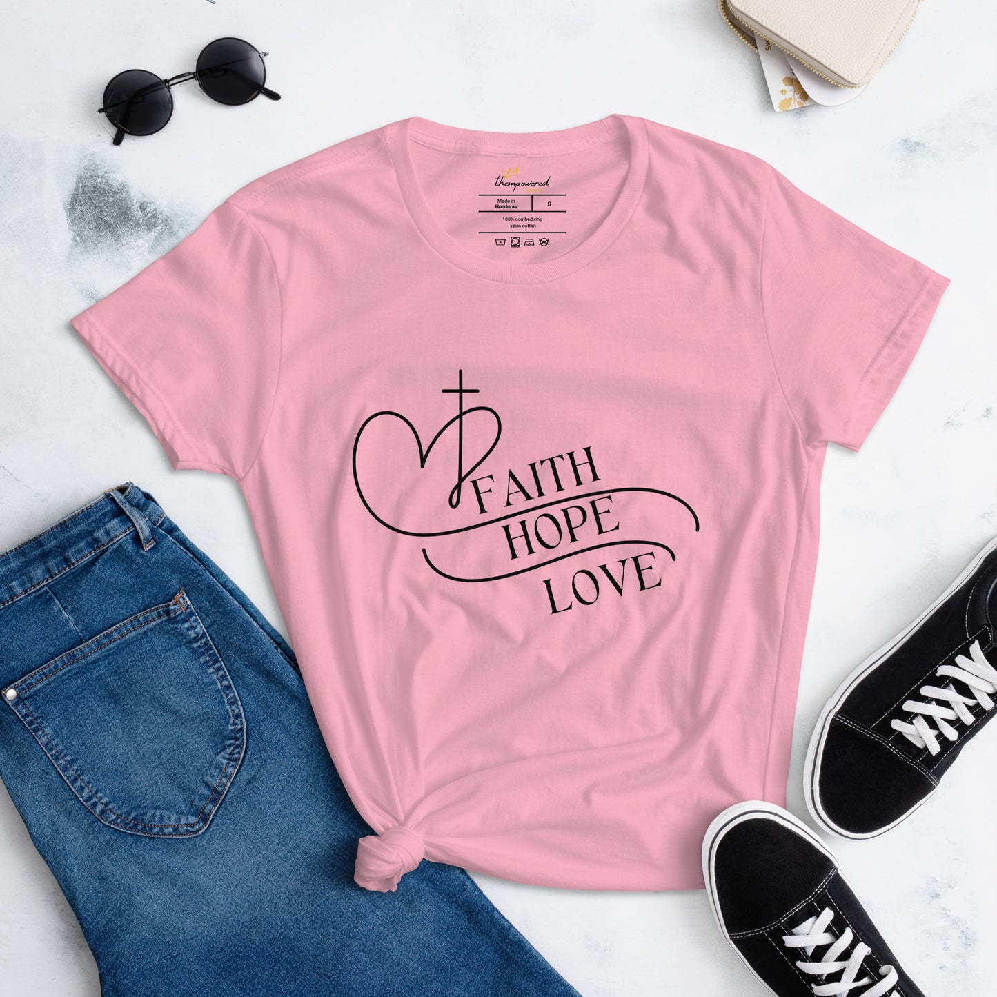 "FAITH HOPE LOVE" Women's Short Sleeve T-shirt