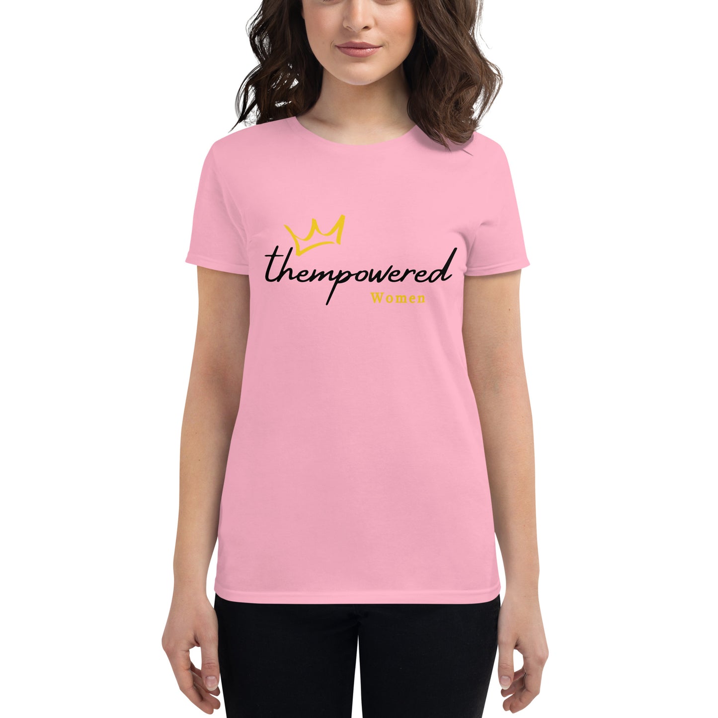 "thempoweredwomen" Black Logo - Women's Short Sleeve T-shirt