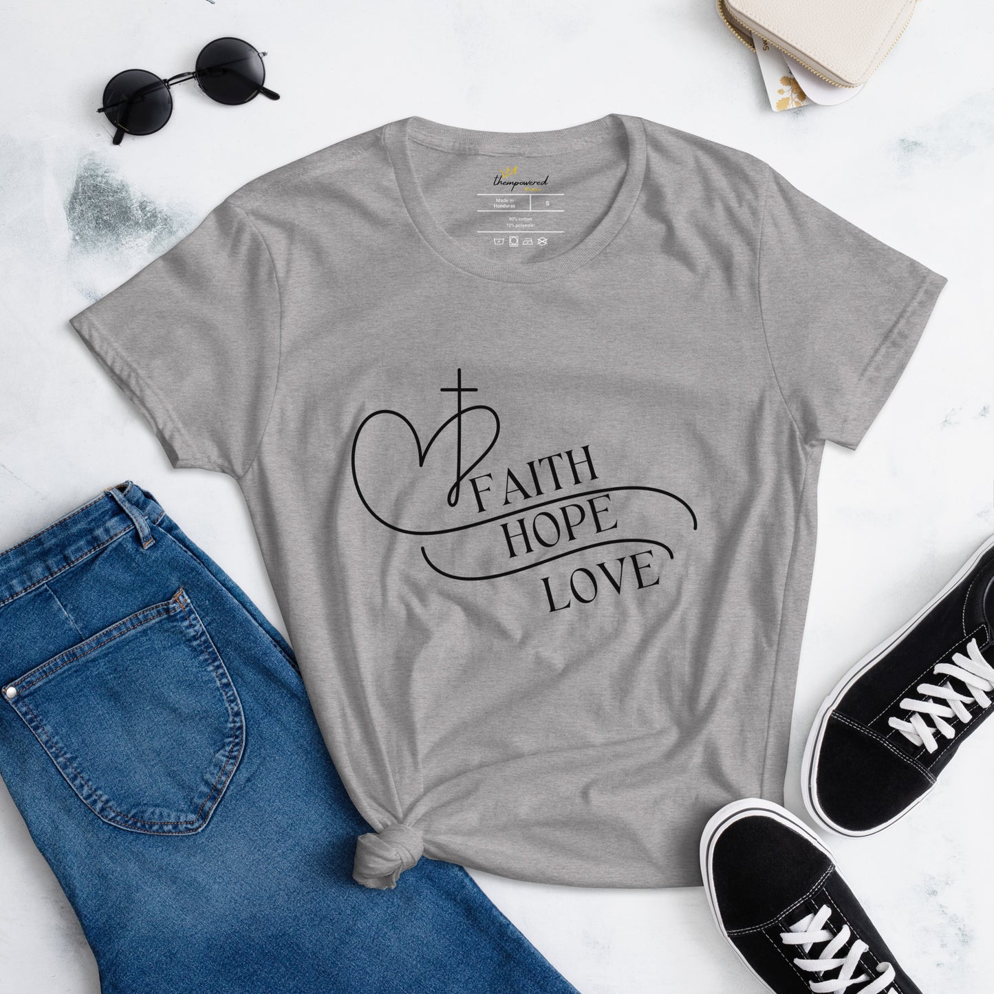 "FAITH HOPE LOVE" Women's Short Sleeve T-shirt