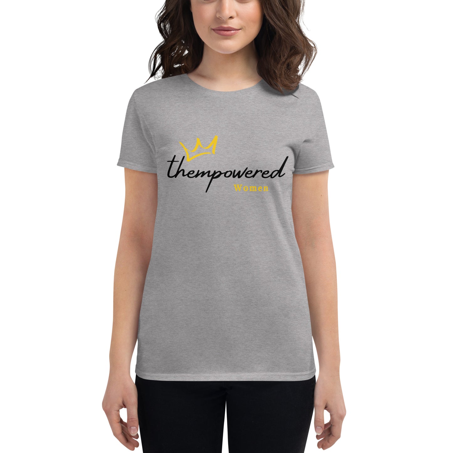 "thempoweredwomen" Black Logo - Women's Short Sleeve T-shirt