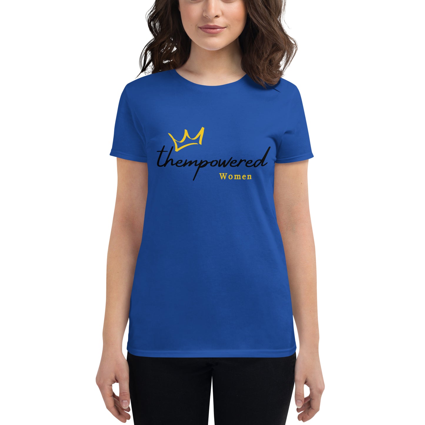 "thempoweredwomen" Black Logo - Women's Short Sleeve T-shirt