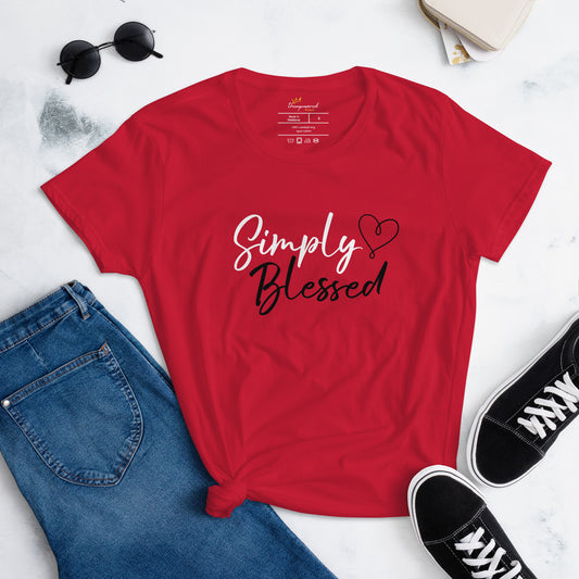 "Simply Blessed" Women's Short Sleeve T-shirt