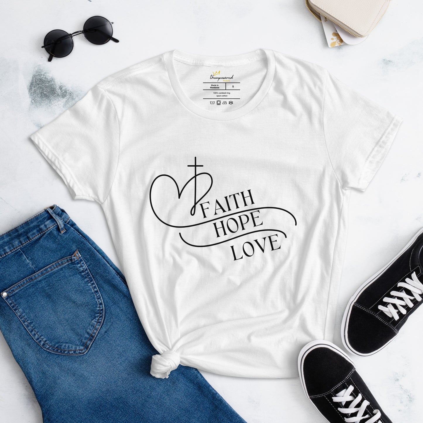 "FAITH HOPE LOVE" Women's Short Sleeve T-shirt