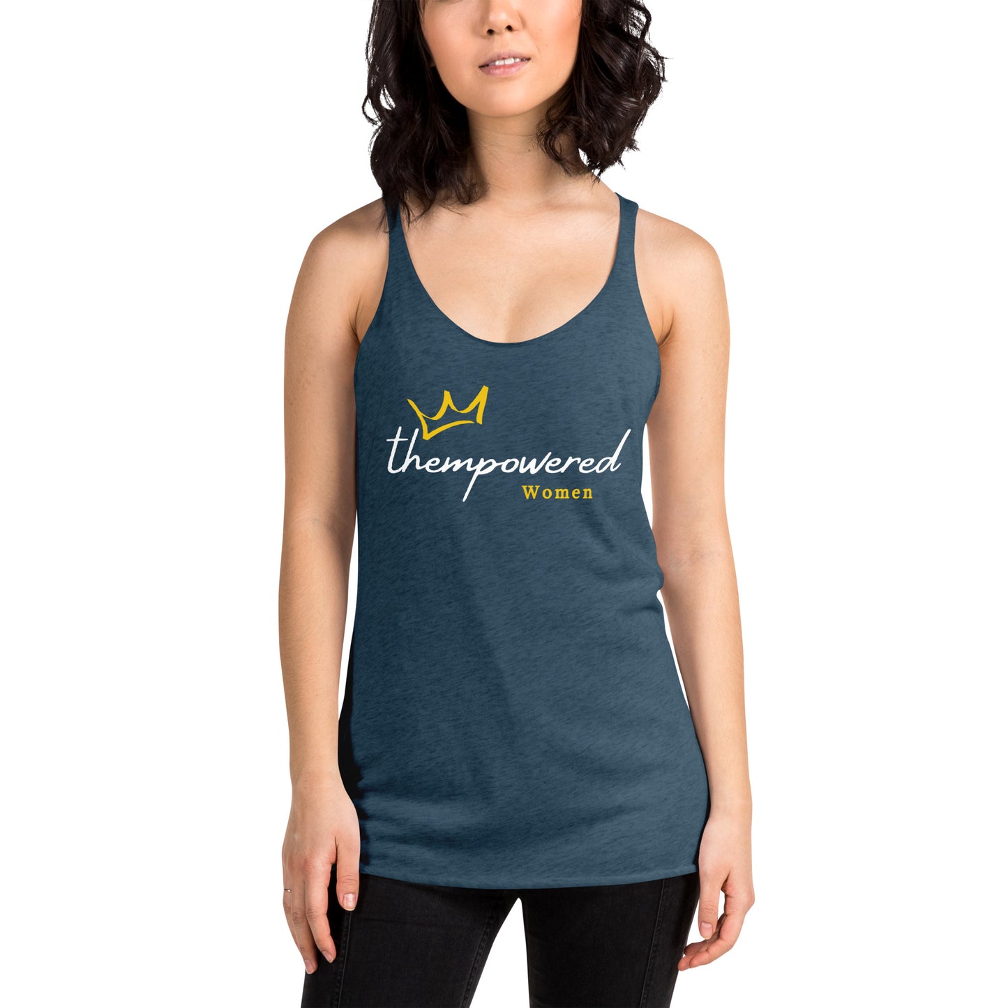 "thempoweredwomen" Women's Racerback Tank