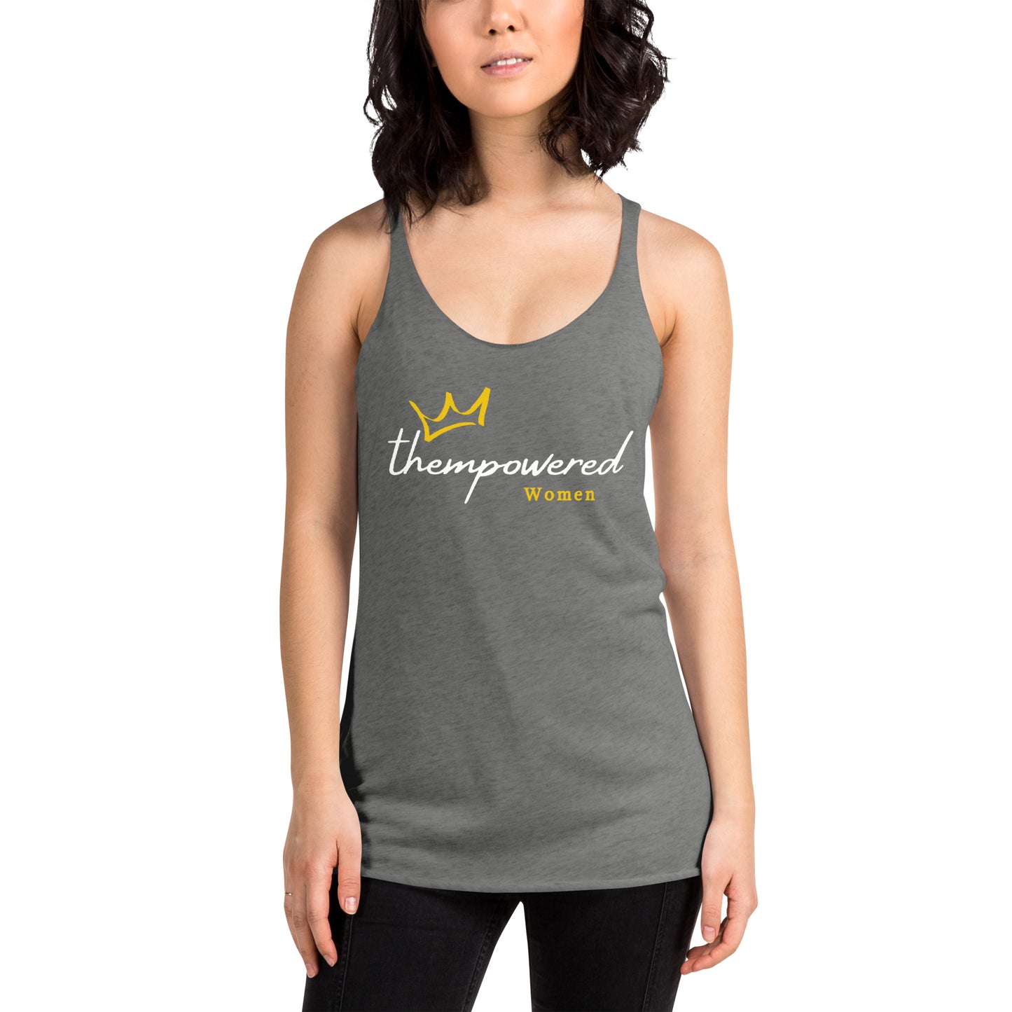 "thempoweredwomen" Women's Racerback Tank