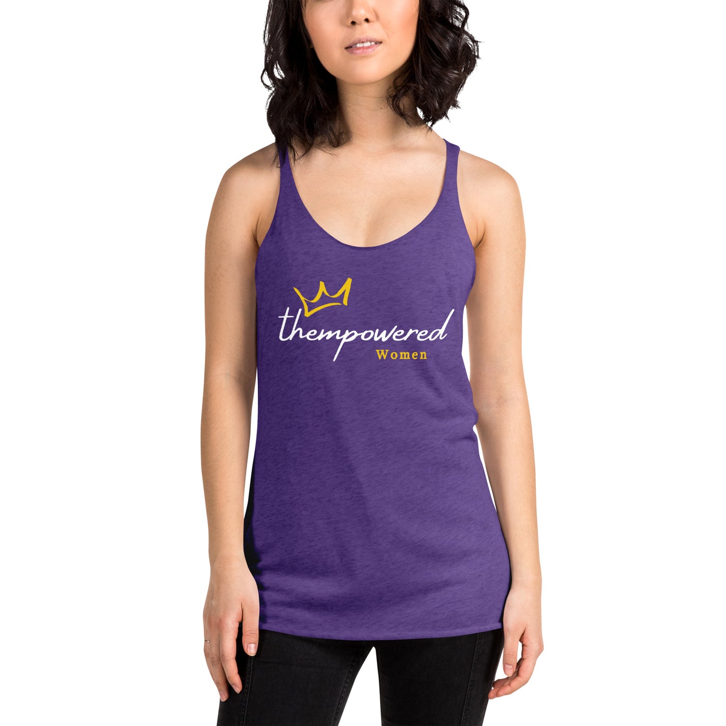 "thempoweredwomen" Women's Racerback Tank