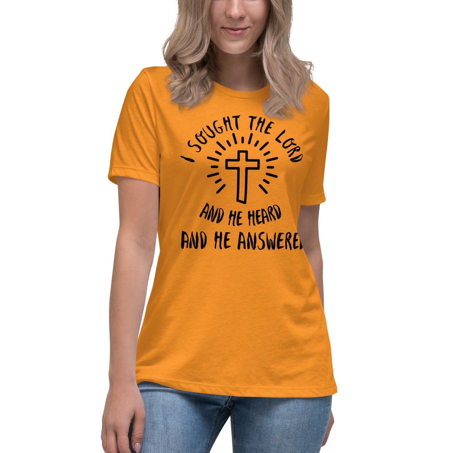 "I SOUGHT THE LORD" Women's Relaxed T-Shirt