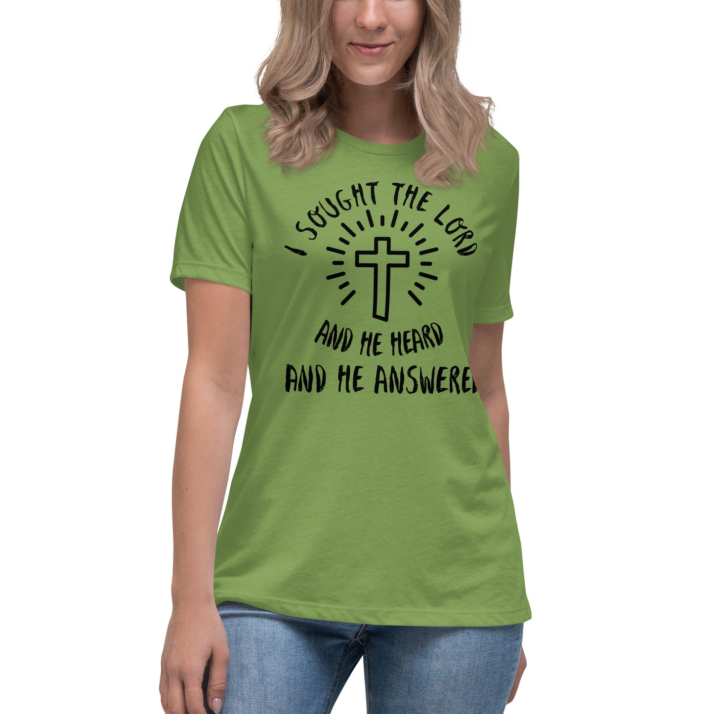 "I SOUGHT THE LORD" Women's Relaxed T-Shirt