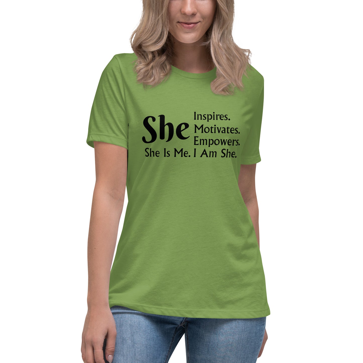 "She" Women's Relaxed T-Shirt