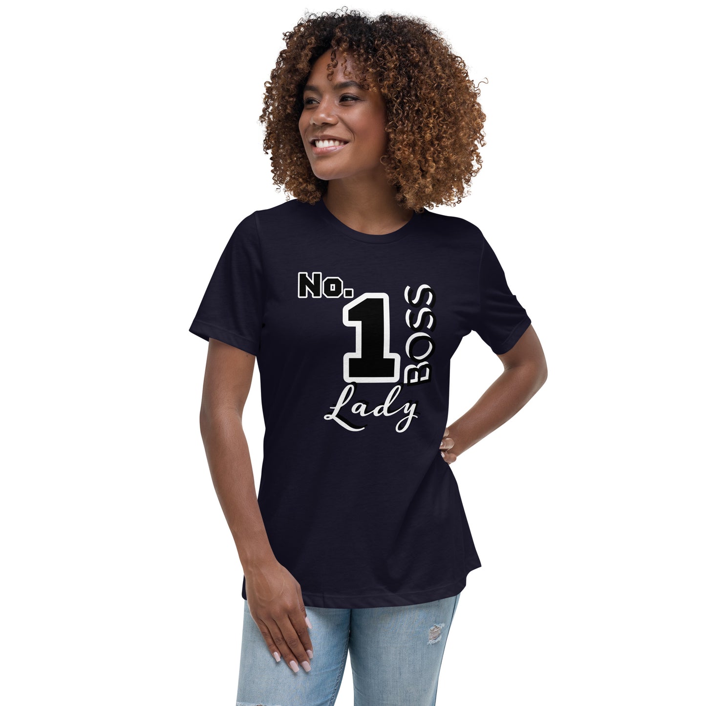 "NO.1 BOSS Lady" Women's Relaxed T-Shirt