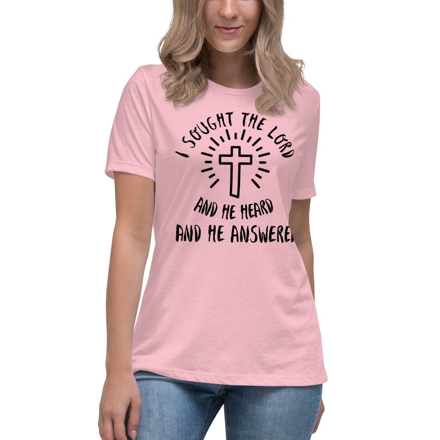 "I SOUGHT THE LORD" Women's Relaxed T-Shirt