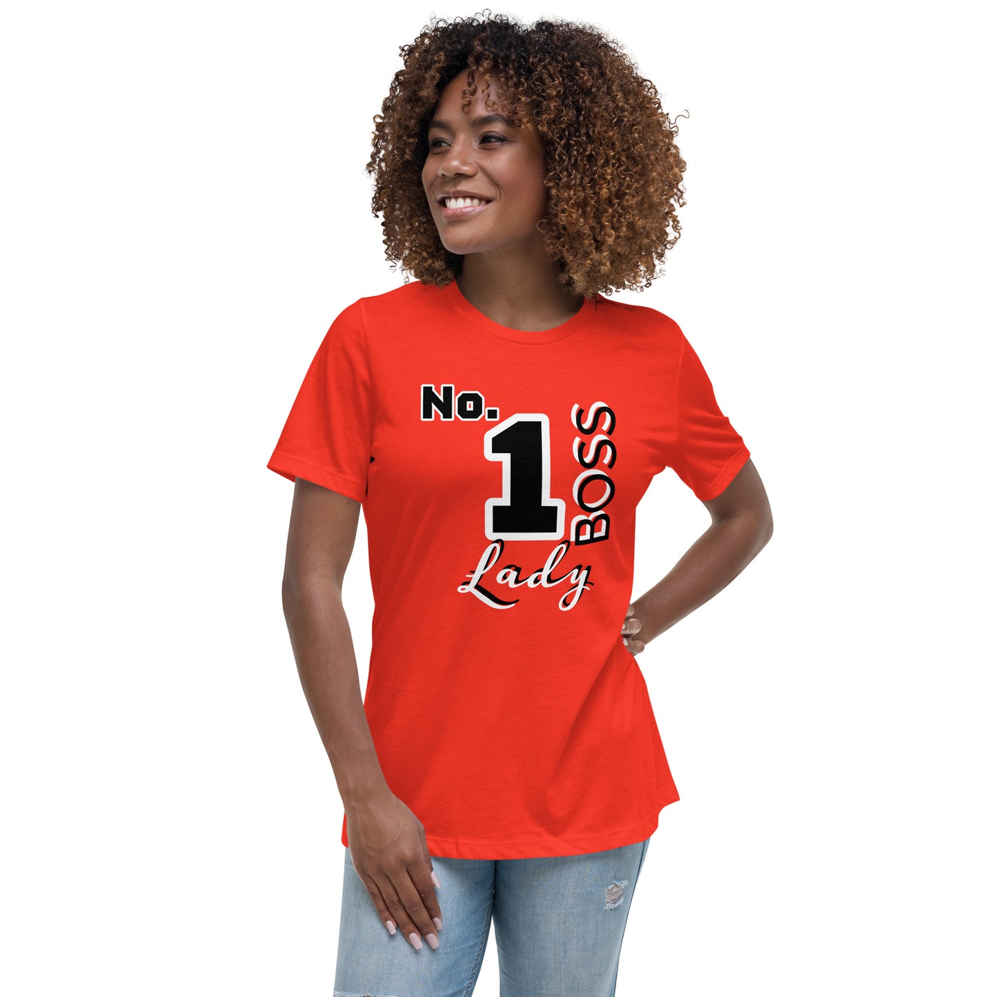 "NO.1 BOSS Lady" Women's Relaxed T-Shirt